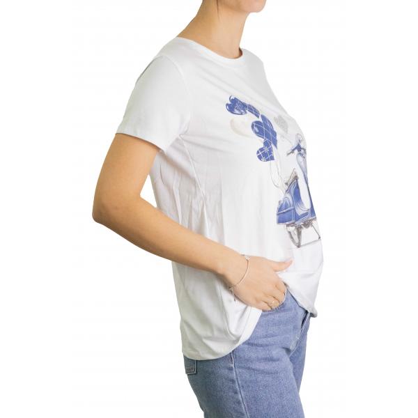 t shirt con vespa e palloncini 